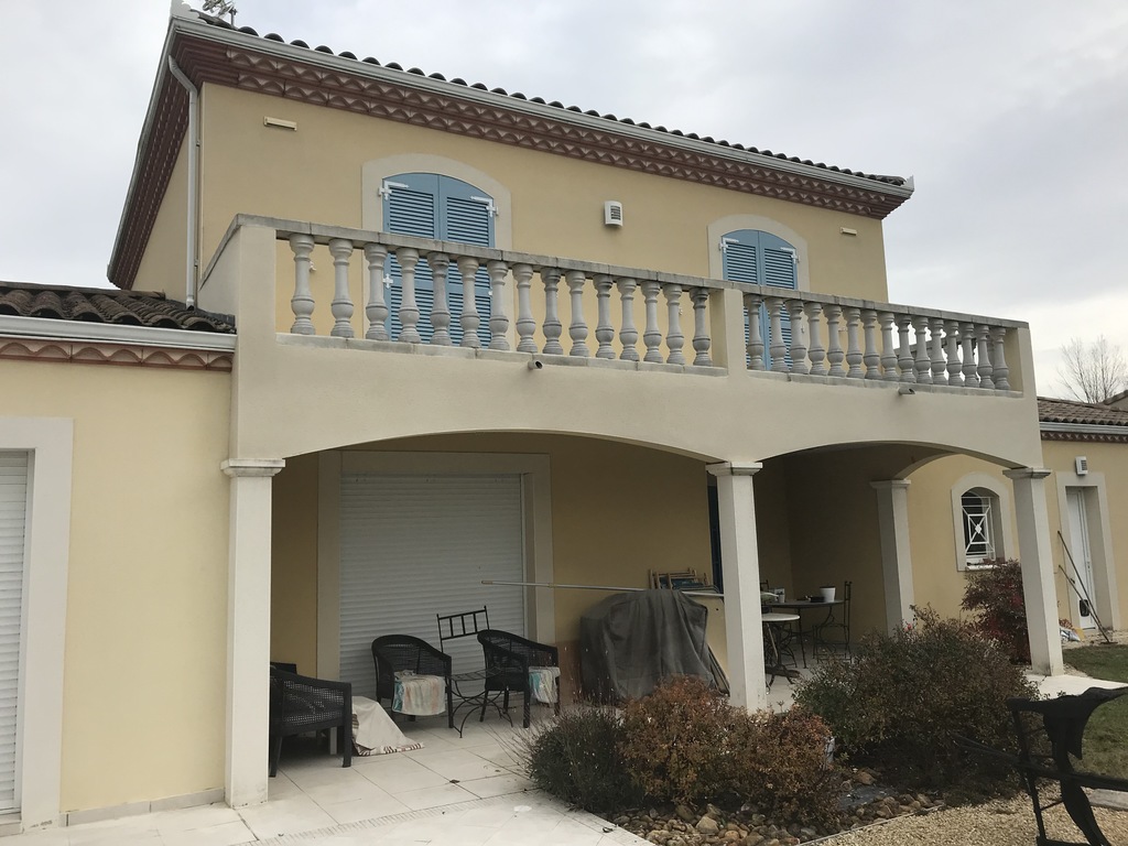 rénovation de  terrasse et de façade à Lauzerville 31650 
